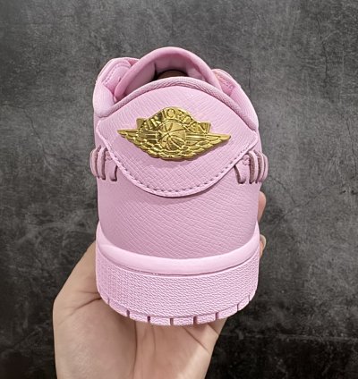 200 Air Jordan 1 Low Gold Powder Toe Aj1 Joe 1 Low Top Casual Shoes