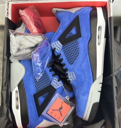 550 Air Jordan 4 Retro Eminem Encore Aj4 Joe 4 Heim Blue -