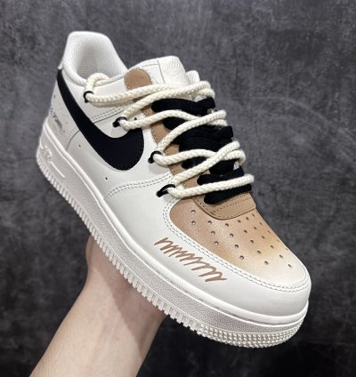 260 Nk Air Force 107 Low Two-dimensional Theme Cappuccino Spray-painted Air For