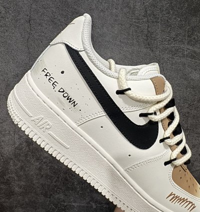 260 Nk Air Force 107 Low Two-dimensional Theme Cappuccino Spray-painted Air For
