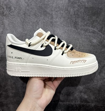 260 Nk Air Force 107 Low Two-dimensional Theme Cappuccino Spray-painted Air For