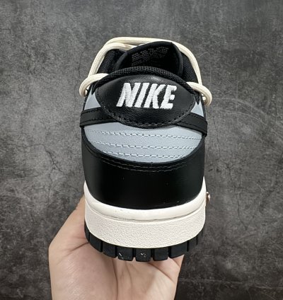 260 Nike Dunk Low Metal Punk Black White Gold Dd1391-100 - Pu