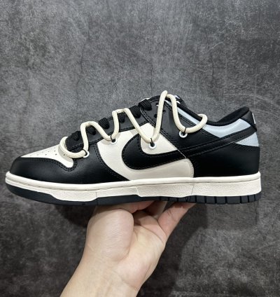 260 Nike Dunk Low Metal Punk Black White Gold Dd1391-100 - Pu