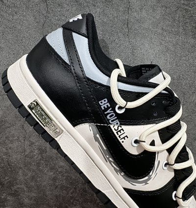 260 Nike Dunk Low Metal Punk Black White Gold Dd1391-100 - Pu