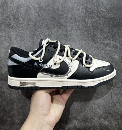 260 Nike Dunk Low Metal Punk Black White Gold Dd1391-100 - Pu