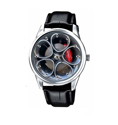 Alfa Romeo Giulia Ti Sport Leather Silver Watch
