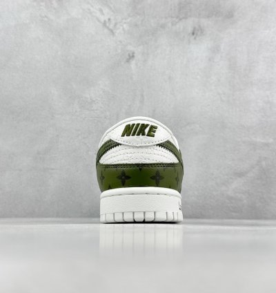 300 Nike Sb Dunk Low X Louis Vuitton White Green Full Print Dq1098-362 -