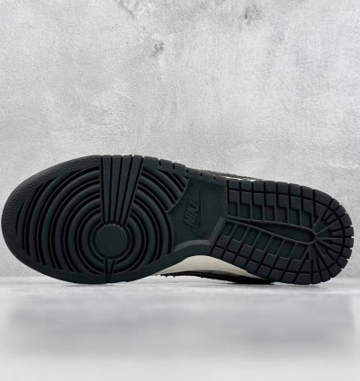 280 Nk Dunk Low Retro Diy High-end Lv Beige And Black Denim Print