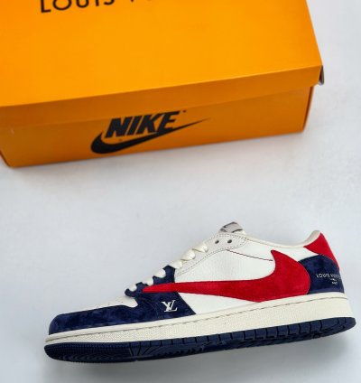 280 Travis Scott X Nike Air Jordan 1 Low X Louis Vuitton Three-party Joint Yq208