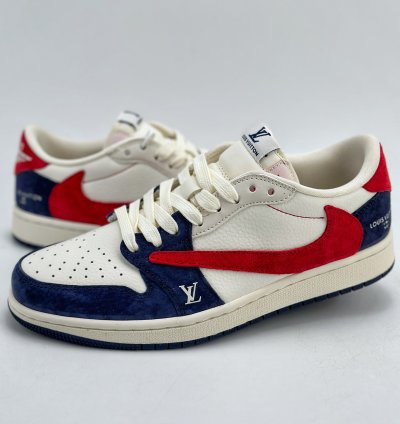 280 Travis Scott X Nike Air Jordan 1 Low X Louis Vuitton Three-party Joint Yq208