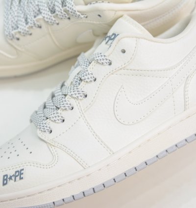 270 Bape X Air Jordan Aj1 Low Low-top Joint Custom Color Wg8850-003 -