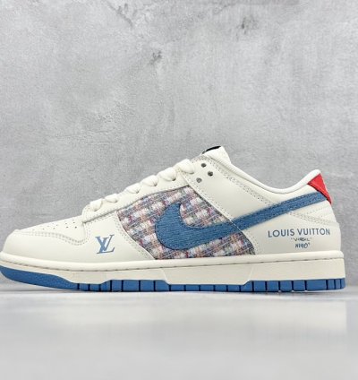 280 Nk Dunk Low Retro Diy High-end Customization Lv Beige Chanel Style Low-top C