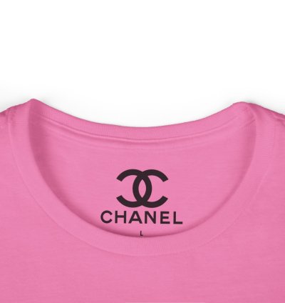 Chanel Drip Womens Softstyle Tee Azalea Made In Usa Stylish Comfy