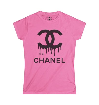 Chanel Drip Womens Softstyle Tee Azalea Made In Usa Stylish Comfy