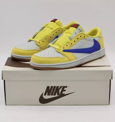 Travis Scott Nike Air Jordan 1 Retro Low Og Canary