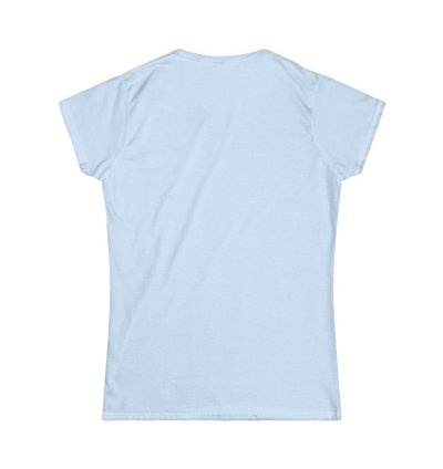 Chanel Drip Womens Softstyle Tee Light Blue Made In Usa Stylish Comfy