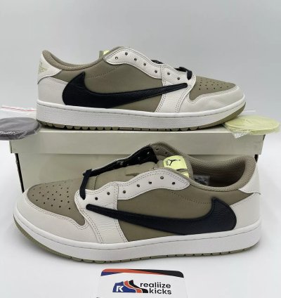Nike Air Jordan 1 Low Golf X Travis Scott Neutral Olive