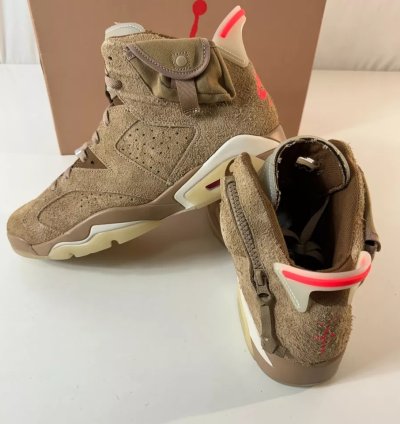 Nike Air Jordan 6 Retro X Travis Scott Mid British Khaki