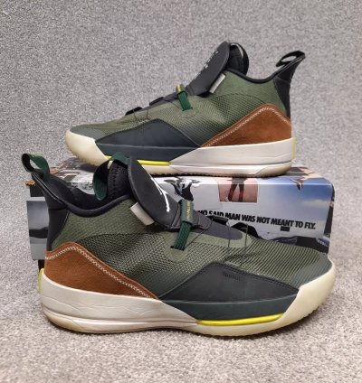 Nike Air Jordan Xxxiii 33 Nrg Travis Scott Cactus Jack Olive Green