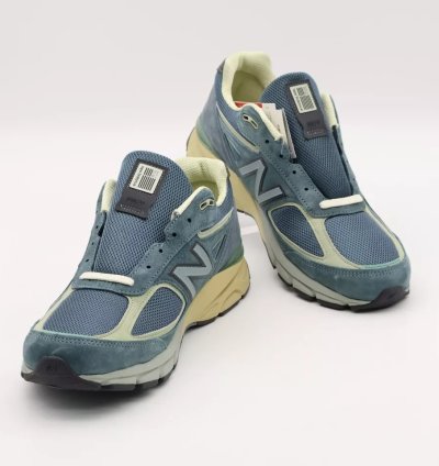 U990al4 Auralee New Balance 990v4 Dusty Blue