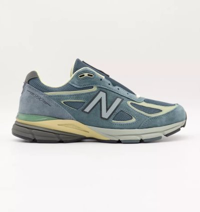 U990al4 Auralee New Balance 990v4 Dusty Blue