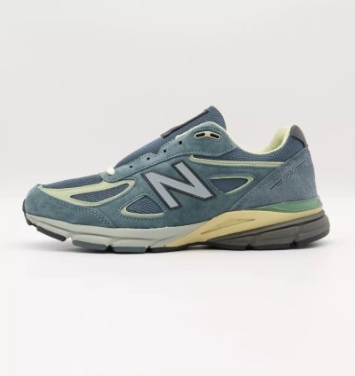 U990al4 Auralee New Balance 990v4 Dusty Blue