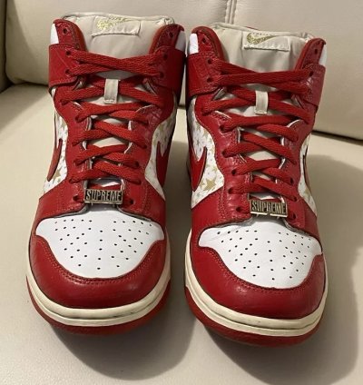 Nike Sb Dunk High Pro X Supreme Red 2003 Skunk Unkle Tiffany Lobster