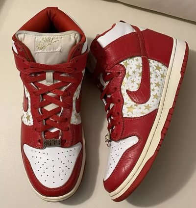Nike Sb Dunk High Pro X Supreme Red 2003 Skunk Unkle Tiffany Lobster