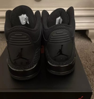 Nike Air Jordan 3 Retro Black Cat 2025 Ct8532-001 Mens New With Box
