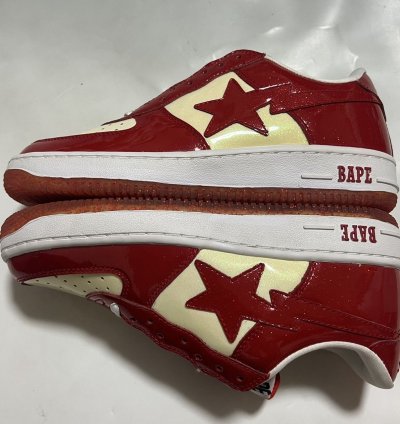 2009 Bape Sta Glitter Leather Red