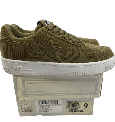2011 New Bape Tan Corduroy Bapesta