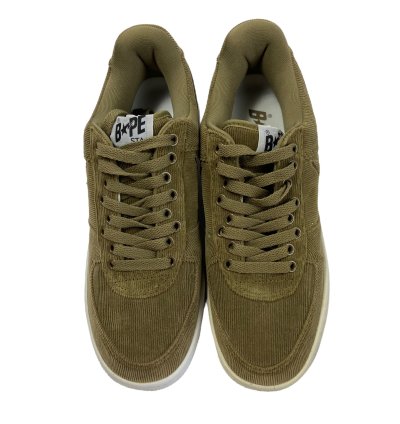 2011 New Bape Tan Corduroy Bapesta