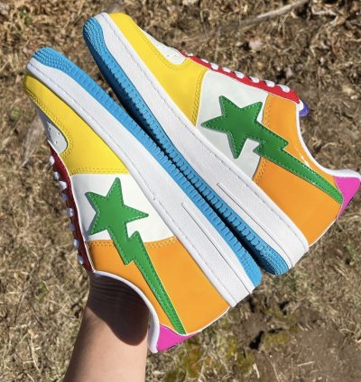 2013 Bathing Ape Baby Milo Multi Patent Leather Bapesta