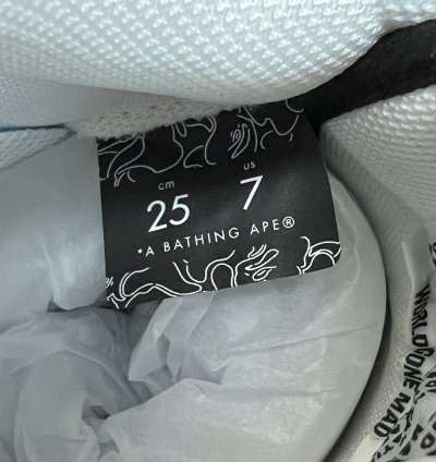 2021 Bape Bapesta Low M1 Color Block Shark Face Black White
