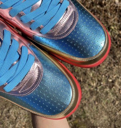 2021 Bathing Ape Metallic Red Blue Roadsta
