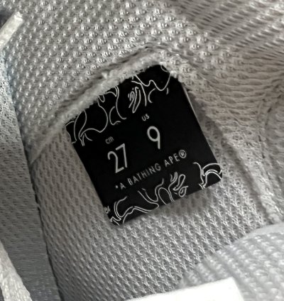 2022 Bape Bapesta 93 Hi Grey White Dark Grey