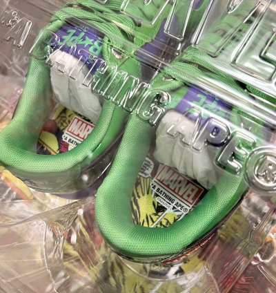 2022 Bape Bapesta Low Marvel Hulk - Green Purple Black
