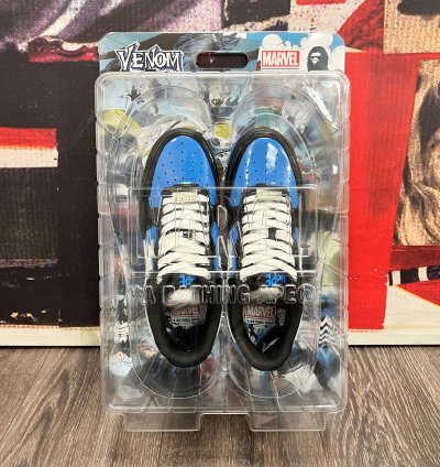 2022 Bape Bapesta Low Marvel Venom Black Blue White