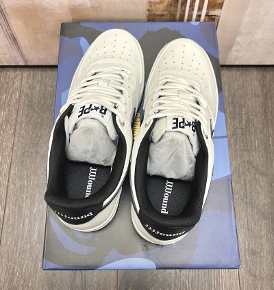 2023 Bape Jjjjound Bapesta Low White Navy Blue