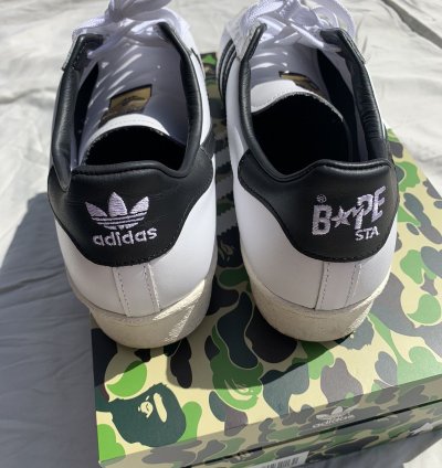 Adidas Bape Superstar 80s White Black