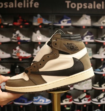 Travis Scott X Air Jordan 1 Retro High Og mocha Cd4487-100
