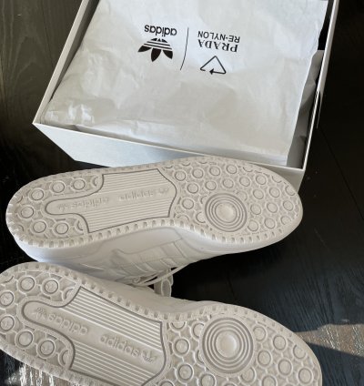 Adidas For Prada Re-nylon Forum High-top Sneakers