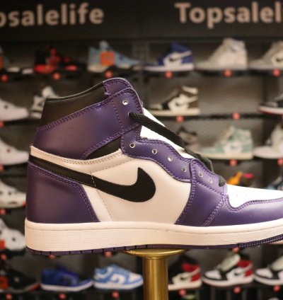 Air Jordan 1 Retro High Og court Purple 20 also Worn By Madsaki 555088-500