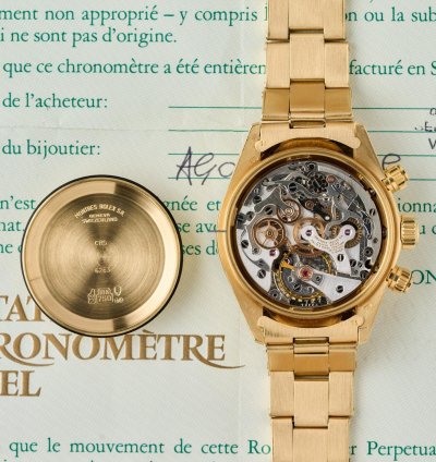 Rolex Daytona 6269 - 18k Yellow Gold - Factory Diamonds Bezel - Single Owner - Full Set