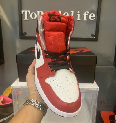 women Air Jordan 1 Retro High Og satin Red Cd0461-601