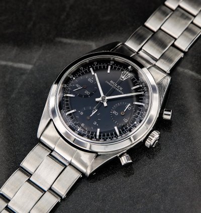 Rolex Chronograph Amazing Vintage Chronograph Pre-daytona Ref 6238 Stainless Steel Black Dial