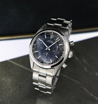 Rolex Chronograph Amazing Vintage Chronograph Pre-daytona Ref 6238 Stainless Steel Black Dial