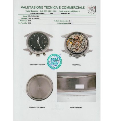 Rolex Chronograph Amazing Vintage Chronograph Pre-daytona Ref 6238 Stainless Steel Black Dial