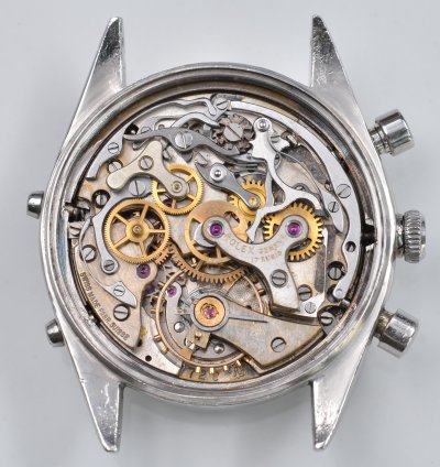 Rolex Chronograph Dato Compax 4767 Jean-claude Killy Chronograph Black Dial Very Rare 1947