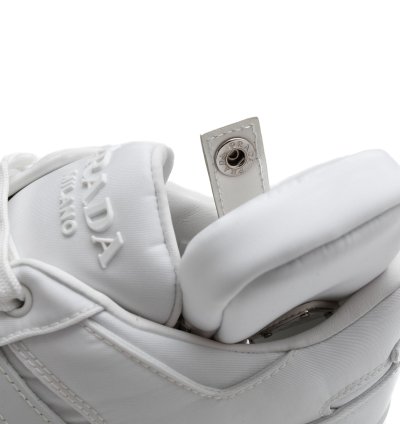 Adidas Prada Re-nylon Forum Low White Sneakers